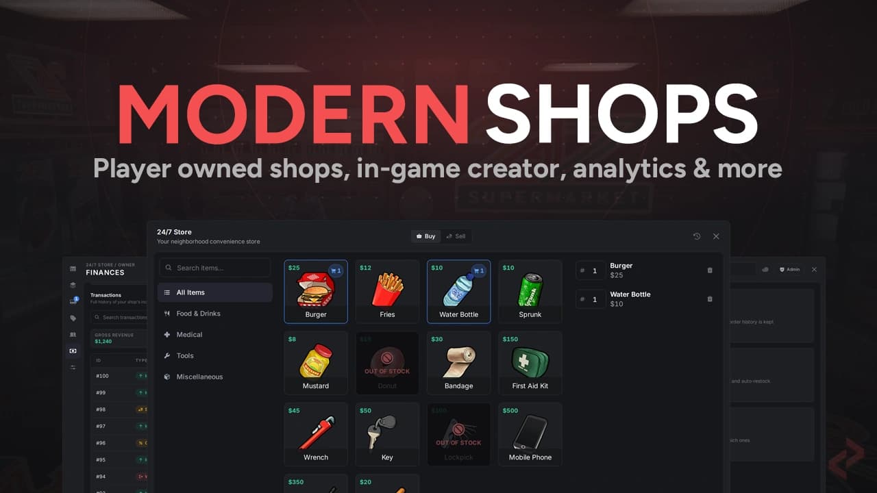Modern Shops - FiveM Script