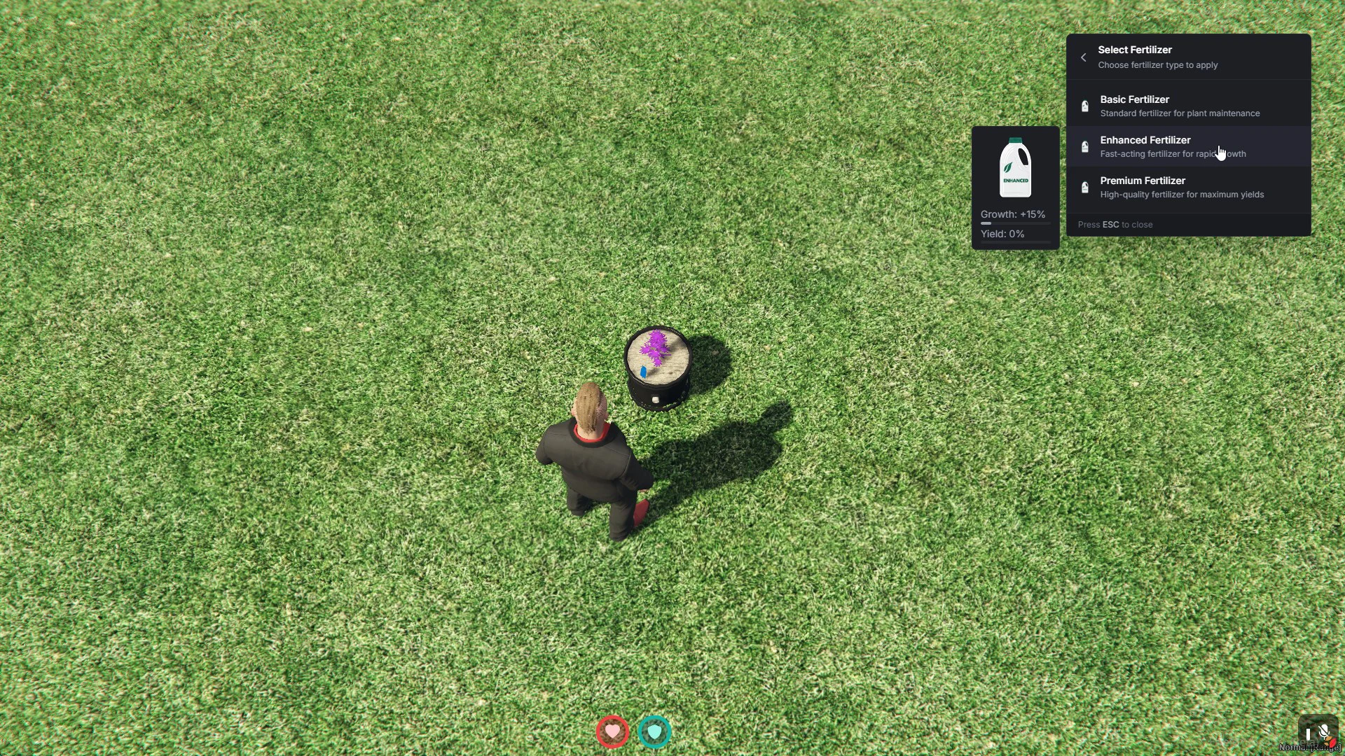 Selecting the fertilizer type
